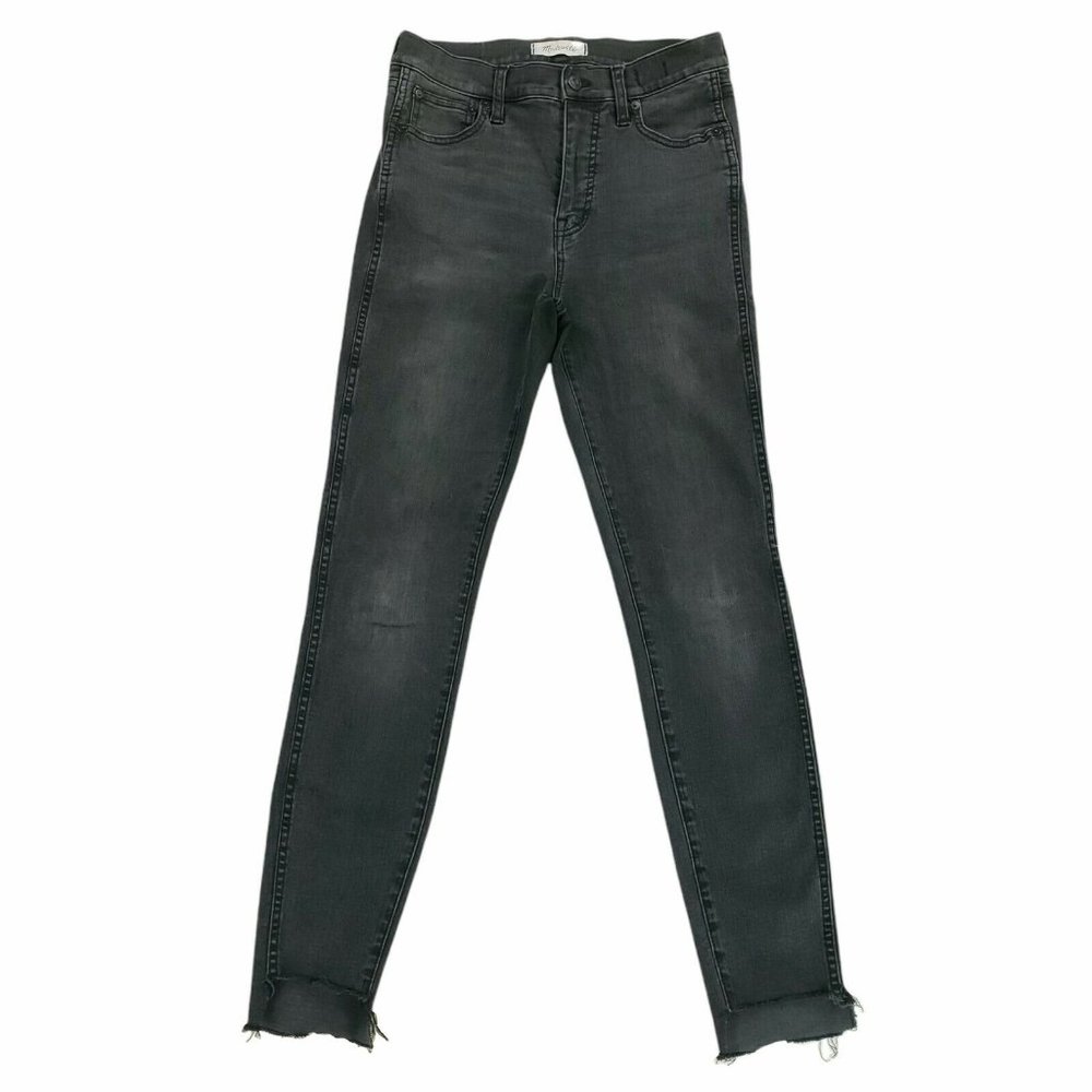 Madewell Womens 10" High Rise Skinny Jeans Raw Step Hem Size 27 Measure 27x29